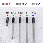 TA-VIGOR 50Pcs Rubber End Caps, 16mm ID Round Flexible Screw End Caps Thread Protectors, Green Vinyl Bolt Covers Rubber Covers for Screws, Tubes, Cables, Wires, etc - Image 5