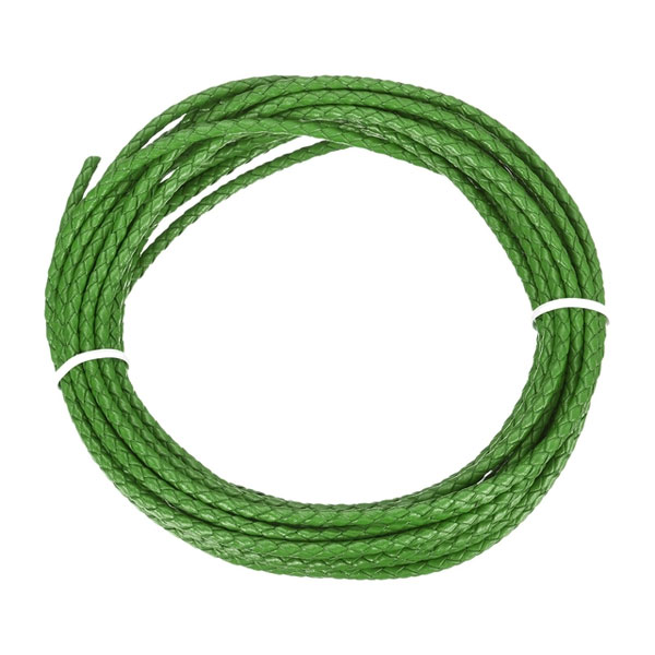 Untitled-1 sourcing map Braided Leather Cord, 4mm Round Braided Faux Leather Necklace Cord Bolo Tie String 2 Yard for Jewelry Making Necklace Crafts Beading Braiding 70 - Image 1