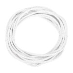 sourcing map Braided Leather Cord, 4mm Round Braided Faux Leather Necklace Cord Bolo Tie String 2 Yard for Jewelry Making Necklace Crafts Beading Braiding 69