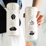 Fashionable Silver Ins Style Stickers Pack for Girls Teens, 100PCS Small Size Vintage Vsco Cyberpunk Aesthetics Decals, Waterproof Vinyl Trendy Stickers - Image 4