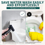 Jet Spray for Toilet, Bidet Sprayer Stainless Steel Douche Spray Handheld with Hose High Pressure Toilet Shower Spray for Pet Bath Personal Hygiene - Image 3