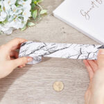 GORGECRAFT 10.5Ft x 37mm Caulk Tape Self Adhesive Waterproof Caulking Sealant Tape Peel and Stick Sealing Decorative Strip for Kitchen Countertop Toilet Sink Bathroom Floor Wall Edge Protector Marble - Image 4