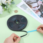 GORGECRAFT Black Sealant Tape 6M Mildewproof Gap Tape 8mm Tile Edging Line Trim Waterproof Caulk Strip Shower Sealing Strip for Ceiling Stove Sink Wall Corner Baseboard Floor Kitchen Bathroom Decor - Image 2