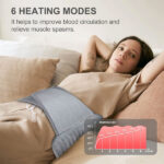 Heat Pad for Back Pain Relief Electric Heating Pads with 6 Temperatures Soft Detachable Heat Pad for Man Women - Image 4