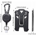 2PCS Id Badge Holder, Pass Holder Lanyard with Card Holder Lanyards for Neck with Card Holder Travel Card - Image 3