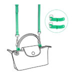 sourcing map 2pcs Purse Straps Replacement Leather Crossbody Shoulder Strap or Making Handbag Wallet DIY Craft Dark Green - Image 2