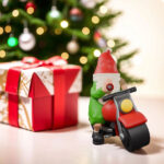 NANAOUS Garden Gnomes Outdoor Ornaments, Art Decoration for Novelty Lawn Gnomes, 3.9 in Ornaments for Home Yard Outside, Motorcycle Gifts - Image 3