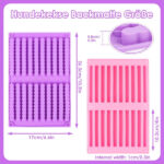 Chocolate Bar Moulds Silicone Deep 2 PCS for DIY Candy Fudge Bars – Flexible - Image 3