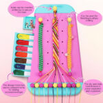 Friendship Bracelet Making Kit DIY Arts and Crafts – Pink - Image 2