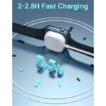 imodomio Charger for Apple Watch USB C - 1M Magnetic USB Charging Cable for iWatch, Portable Fast Charger Compatible with Apple Watch Series 10/9/8/Se/Ultra/7/6/5/4/3/2 - White - Image 5