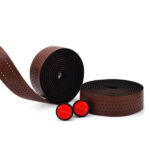 HOUSON bicycle handlebar tape, EVA + PU mountain bike handlebar tape, road bike handlebar tape, handlebar tape, non-slip and shock-absorbing for bicycles Brown - Image 3