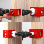 Door Lock Installation Kit, Suitable for 1-3/8" - 1-3/4" (35mm-43mm) Door Thickness, with Carbon Steel Door Lock Hole Saw - Image 4