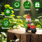 NANAOUS Garden Gnomes Outdoor Ornaments, Art Decoration for Novelty Lawn Gnomes, 3.9 in Ornaments for Home Yard Outside, Motorcycle Gifts - Image 4