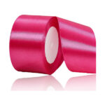 50mm Rose Red Satin Ribbon for Gift Wrapping, Wedding, DIY & Party Decorations
