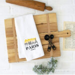 KUIYAI Paris Travel Gift Paris City Skyline Paris Kitchen Towel Office Towel Housewarming Gift (paris towel) - Image 4