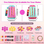 Friendship Bracelet Making Kit DIY Arts and Crafts – Pink - Image 3