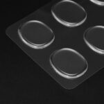 sourcing map 48 Pcs Drum Dampeners Gel Pads Silicone Mute Pads Drum Silencers Drum Dampeners Moon Gels Clear 30x25x3mm for Drums Cymbals Tone Control - Image 3