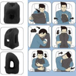 MetalNuts Inflatable-Airplane-Sleeping Travel Pillow Support Headrest - Portable Inflatable Neck Pillow for Travel,for Sleeping on Plane, Train, Home, and Office | Travel Essentials - Image 2