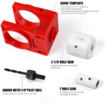 Door Lock Installation Kit, Suitable for 1-3/8" - 1-3/4" (35mm-43mm) Door Thickness, with Carbon Steel Door Lock Hole Saw - Image 5