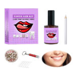 Fashionable Removable Tooth Ornaments - Teeth Gems Kit with Tooth Crystal Decoration (Champagne Color)