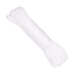 WedDecor White 2mm Nylon Cord Braided Hanging String for Window Blind, DIY, Arts and Crafts, Sewing, Clothing Repair, 100 metres