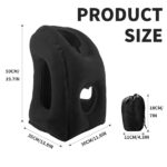 MetalNuts Inflatable-Airplane-Sleeping Travel Pillow Support Headrest - Portable Inflatable Neck Pillow for Travel,for Sleeping on Plane, Train, Home, and Office | Travel Essentials - Image 3
