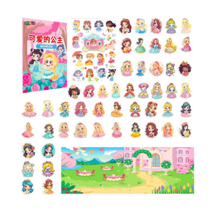 Reusable 3D Sticker for Kids Toddlers, Jelly Puffy Waterproof Sticker Busy Book Set, Multi-Theme Colorful Educational Sensory Learning Toy for Indoor Outdoor Activities Travel Party Gift Boys Girls