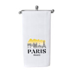 KUIYAI Paris Travel Gift Paris City Skyline Paris Kitchen Towel Office Towel Housewarming Gift (paris towel)