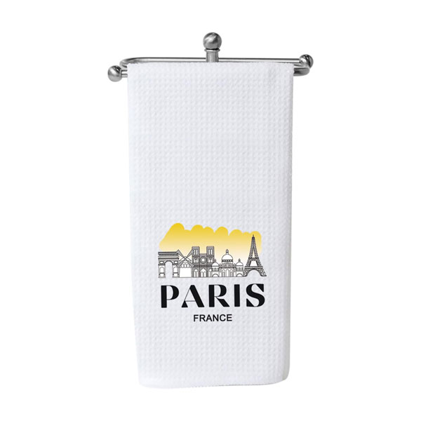 4 KUIYAI Paris Travel Gift Paris City Skyline Paris Kitchen Towel Office Towel Housewarming Gift (paris towel) - Image 1