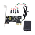 CERRXIAN PCIe Wireless Computer Remote Control Switch, 2.4G Wireless Remote Computer Power/Reset Switch Control