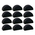 Bowitzki Face Paint Sponges Face Painting Half Moon Black Sponges High 12 Pieces for Art Work and Body Paint
