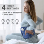 Heat Pad for Back Pain Relief Electric Heating Pads with 6 Temperatures Soft Detachable Heat Pad for Man Women - Image 3