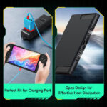 Nintendo Switch 2 (2025) Protective Case with Anti-Slip Handle – White/Rock Hand Art - Image 4