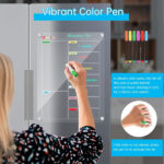 Ninyoon Weekly Calendar Meal Planner for Fridge, Magnetic Acrylic Fridge Menu Dry Erase Board with 6 Markers 6 Hanging Hardware 6 Gaskets - 1 Set (Clear - 11.8x15.7 - Weekly) - Image 4