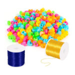 PATIKIL Elastic String for Bracelets, 0.8mm x 131-Yard Stretchy Bracelet String Stretch Bead Cord for Seed Beads, Jewelry and Bracelets Making, Dark Blue - Image 6