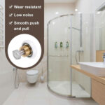 sourcing map Shower Door Rollers Wheels, 20mm Diameter Bathroom Glass Shower Door Replacement Parts Runner Sliding Roller for Bathroom Glass Doors Kitchen Drawers, (White, Pack of 4) - Image 4