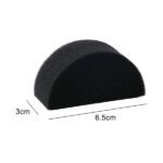 Bowitzki Face Paint Sponges Face Painting Half Moon Black Sponges High 12 Pieces for Art Work and Body Paint - Image 2