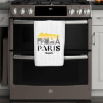KUIYAI Paris Travel Gift Paris City Skyline Paris Kitchen Towel Office Towel Housewarming Gift (paris towel) - Image 2