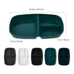 Divided Dinner Plate Portion Control Stackable Design - Image 4