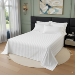 King Size White Cotton Bedsheet – 100% Premium Quality Bedding UK - Image 5